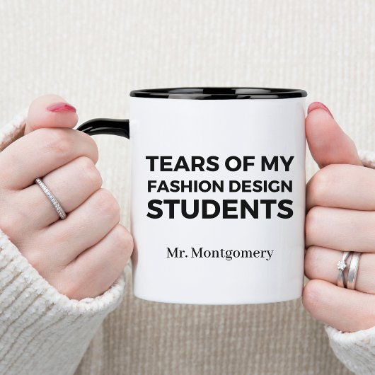 Tranen van mijn modeontwerpstudenten Grappige lera Mok