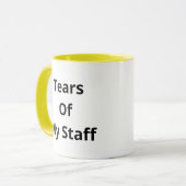Tranen van mijn Mok van de staf Gele Koffie (Voorkant links)