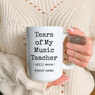 Tranen van mijn muziekleraar nog steeds warm grapp tweekleurige koffiemok