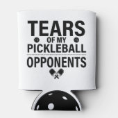 Tranen van mijn Pickleball Funny minimale Pickleba Blikjeskoeler (Achterkant)