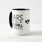 Tranen van mijn Pickleball Funny minimale Pickleba Mok (Voorkant links)