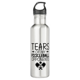Tranen van mijn Pickleball Funny minimale Pickleba Waterfles
