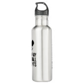 Tranen van Mijn Pickleball Tegenstanders Aangepast Waterfles (Achterkant)