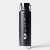 Tranen van mijn Pickleball tegenstanders aangepast Waterfles (Achterkant)