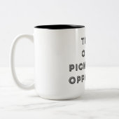 Tranen van mijn Pickleball Tegenstanders Grappig Tweekleurige Koffiemok (Links)