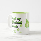 Tranen van mijn Pickleball Tegenstanders Grappige  Tweekleurige Koffiemok (Voorkant links)