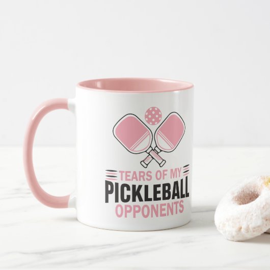 Tranen van mijn Pickleball tegenstanders Mok (Met donut)