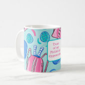 Tranen van mijn Pickleball Tegenstanders Picklebal Koffiemok (Voorkant links)