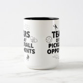 Tranen van mijn Pickleball tegenstanders Tweekleurige Koffiemok (Center)