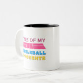 Tranen van mijn Pickleball tegenstanders winnende Tweekleurige Koffiemok (Voorkant links)