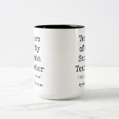 Tranen van mijn samba dansleraar nog steeds warm g tweekleurige koffiemok (Center)