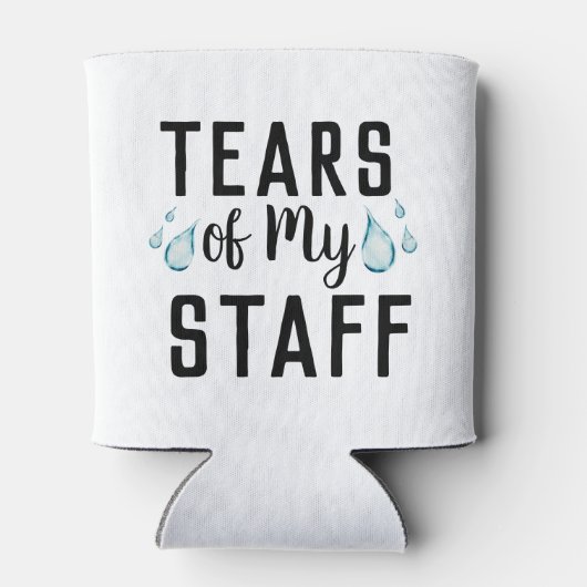 Tranen van mijn staf werelden beste baas ooit cade blikjeskoeler (Achterkant)