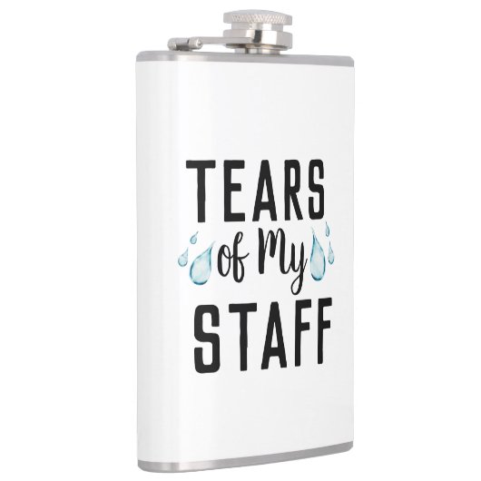 Tranen van mijn staf werelden beste baas ooit cade heupfles (Rechts)