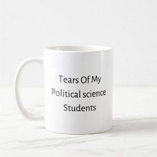 Tranen van mijn studenten Politieke Wetenschappen Koffiemok