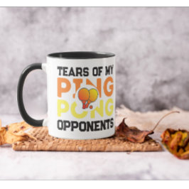 Tranen van mijn tegenstanders ping pong moderne zw mok