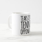 tranen van mijn Tennis tegenstanders Koffiemok (Voorkant links)