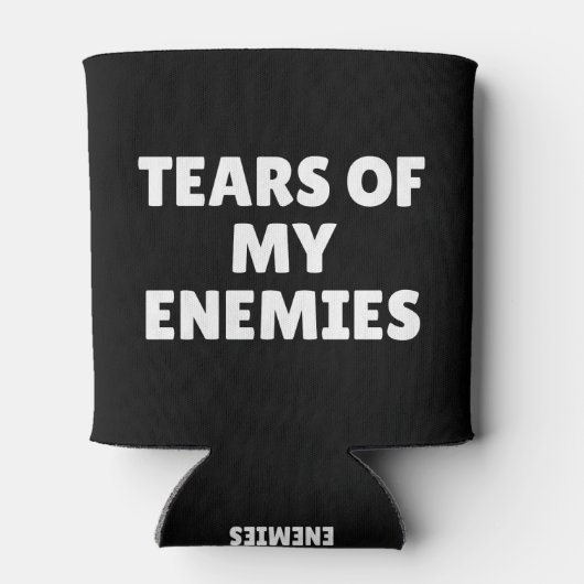 tranen van mijn vijanden blikjeskoeler (Achterkant)