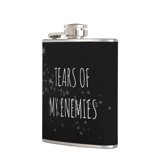 Tranen van Mijn Vijanden Grappige Rivaal Gift Hip  Heupfles (Links)