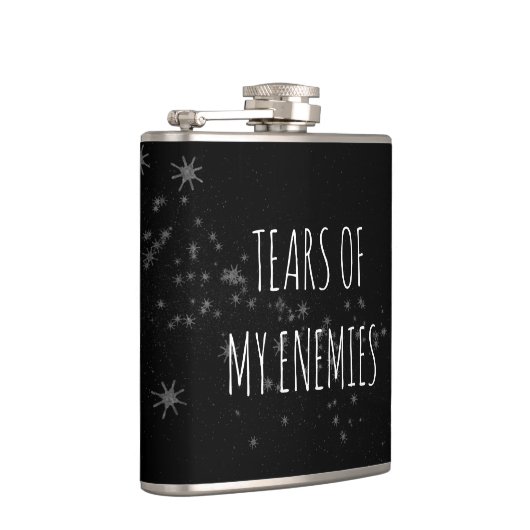 Tranen van Mijn Vijanden Grappige Rivaal Gift Hip  Heupfles (Rechts)