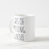 Tranen van Oppositie Advocaat Grappige Advocaat Koffiemok (Voorkant links)