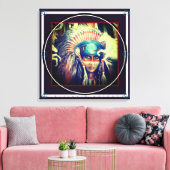 TRANEN VAN ROUW - 24"x24"x3/4" Canvas Afdruk (Insitu (Woonkamer))