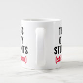 Tranen Van Studenten Grappige Gemene Leraar  Grote Koffiekop (Achterkant)