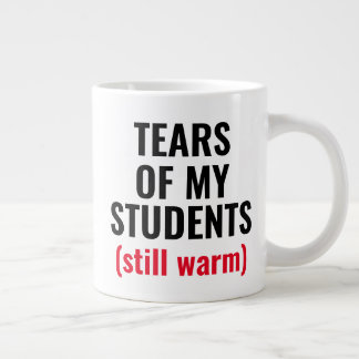 Tranen Van Studenten Grappige Gemene Leraar Grote Koffiekop