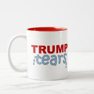 Tranen van Trump Tweekleurige Koffiemok
