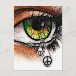 Tranen voor vrede briefkaart