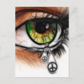 Tranen voor vrede briefkaart (Voorkant)