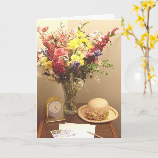 Tranende woorden kaart (Gele Bloem)