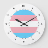 Trangender-vlagklokken Grote Klok (Voorkant)