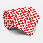 Trangulaire variaties - Rood met wit Stropdas (Opgerold)