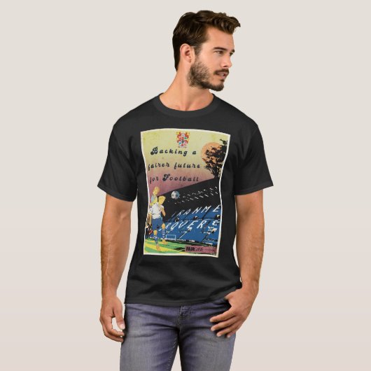 Tranmere Rovers en Fair Game retro t-shirt (Voorkant volledig)