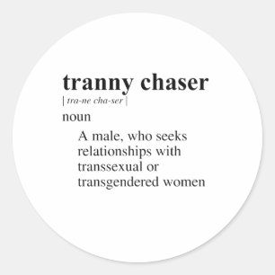 TRANNY JAGER RONDE STICKER