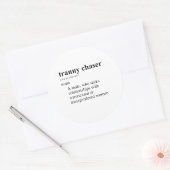 TRANNY JAGER RONDE STICKER (Envelop)