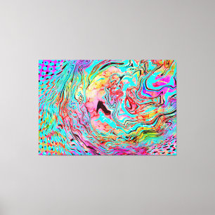 Tranquability Abstracte Fluid Art Canvas Afdruk