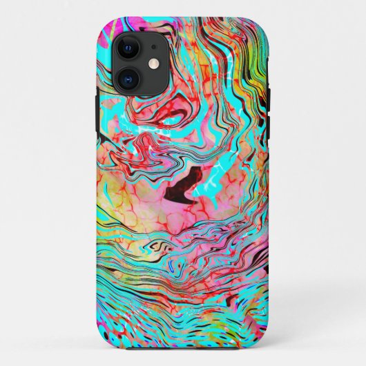 Tranquability Abstracte Fluid Art Case-Mate iPhone Case (Achterkant)
