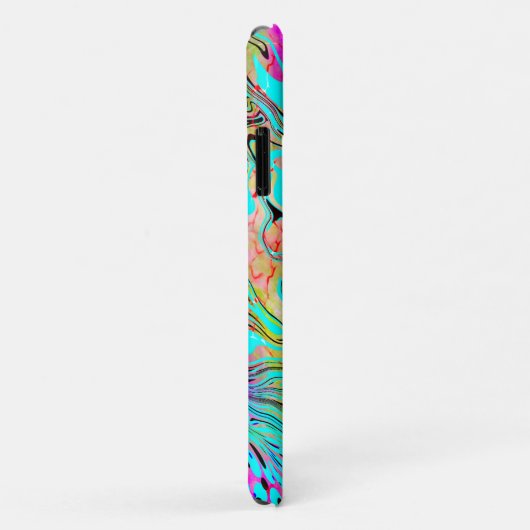 Tranquability Abstracte Fluid Art Case-Mate iPhone Case (Achterkant/rechts)