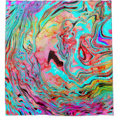 Tranquability Abstracte Fluid Art Douchegordijn (Voorkant)