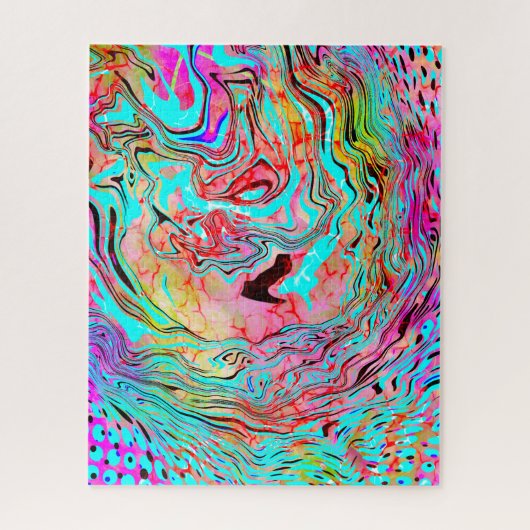 Tranquability Abstracte Fluid Art Legpuzzel (Verticaal)