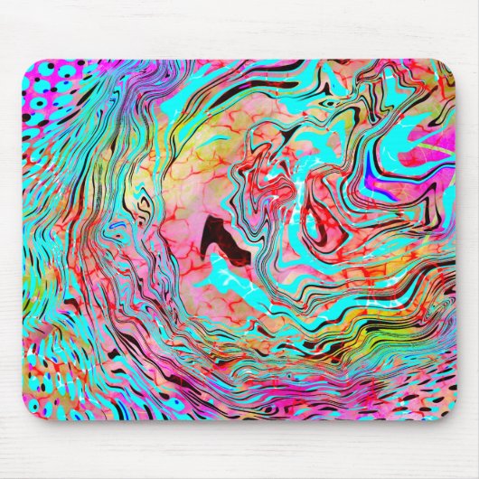 Tranquability Abstracte Fluid Art Muismat (Voorkant)