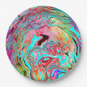 Tranquability Abstracte Fluid Art Papieren Bordje (Voorkant)
