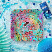Tranquability Abstracte Fluid Art Papieren Bordje (Feest)