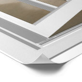 Tranquil 3D Zee en Uitzicht van het Beach venster Poster (Hoek)