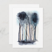 Tranquil Abstracte bomen Briefkaart (Voorkant / Achterkant)