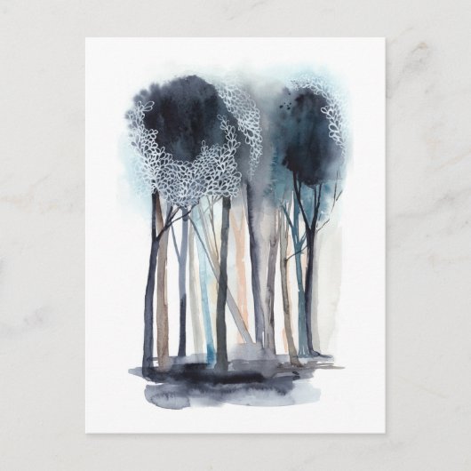 Tranquil Abstracte bomen Briefkaart (Voorkant)