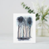 Tranquil Abstracte bomen Briefkaart (Staand voorkant)