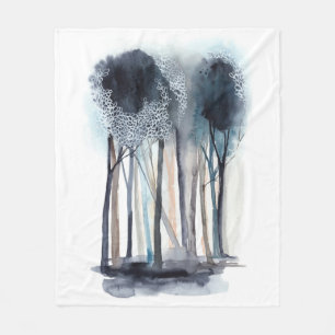 Tranquil Abstracte bomen Fleece Deken
