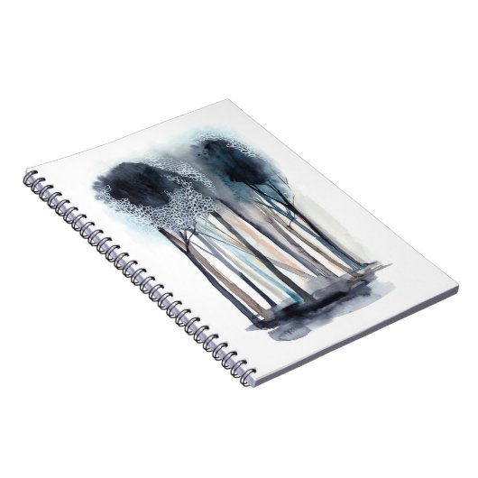 Tranquil Abstracte bomen Notitieboek (Rechterzijde)